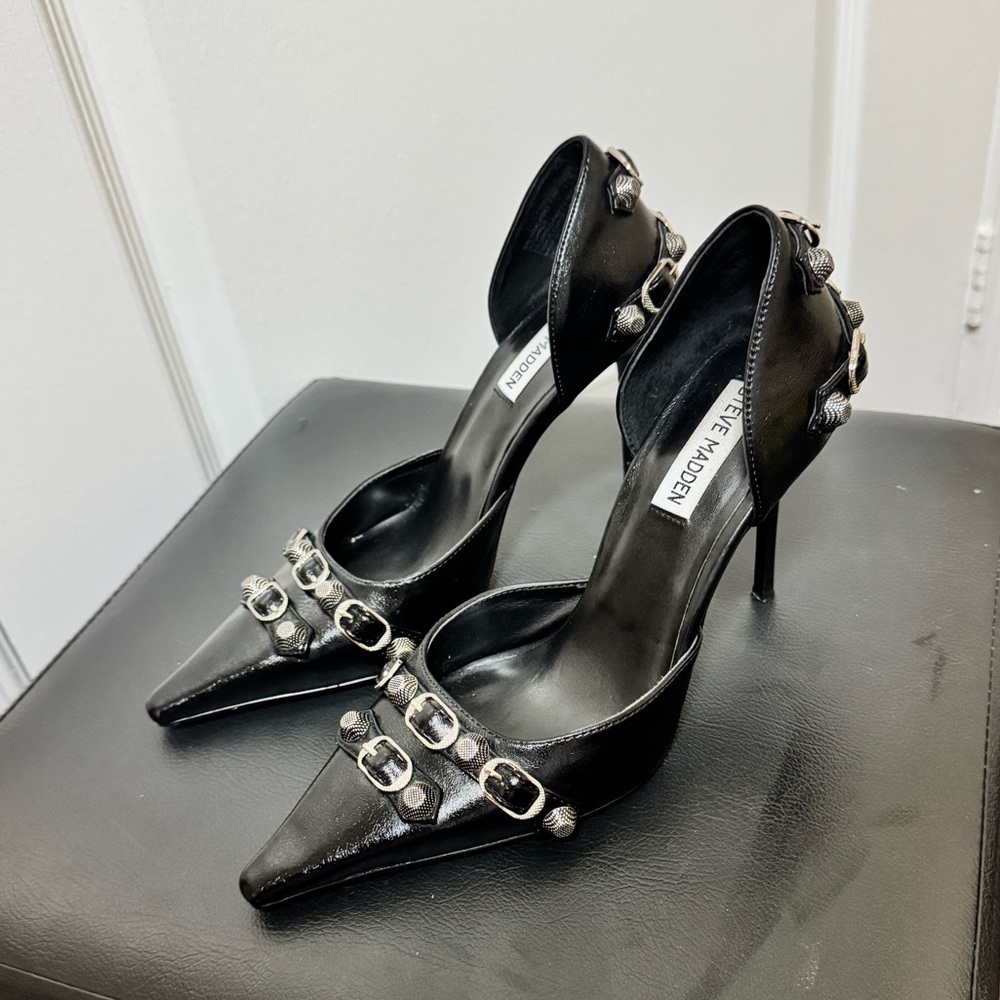 Steve Madden Black Studded Women's Heels